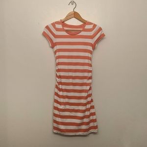 Liz Lange Maternity JerseyKnit Dress (Coral/White)
